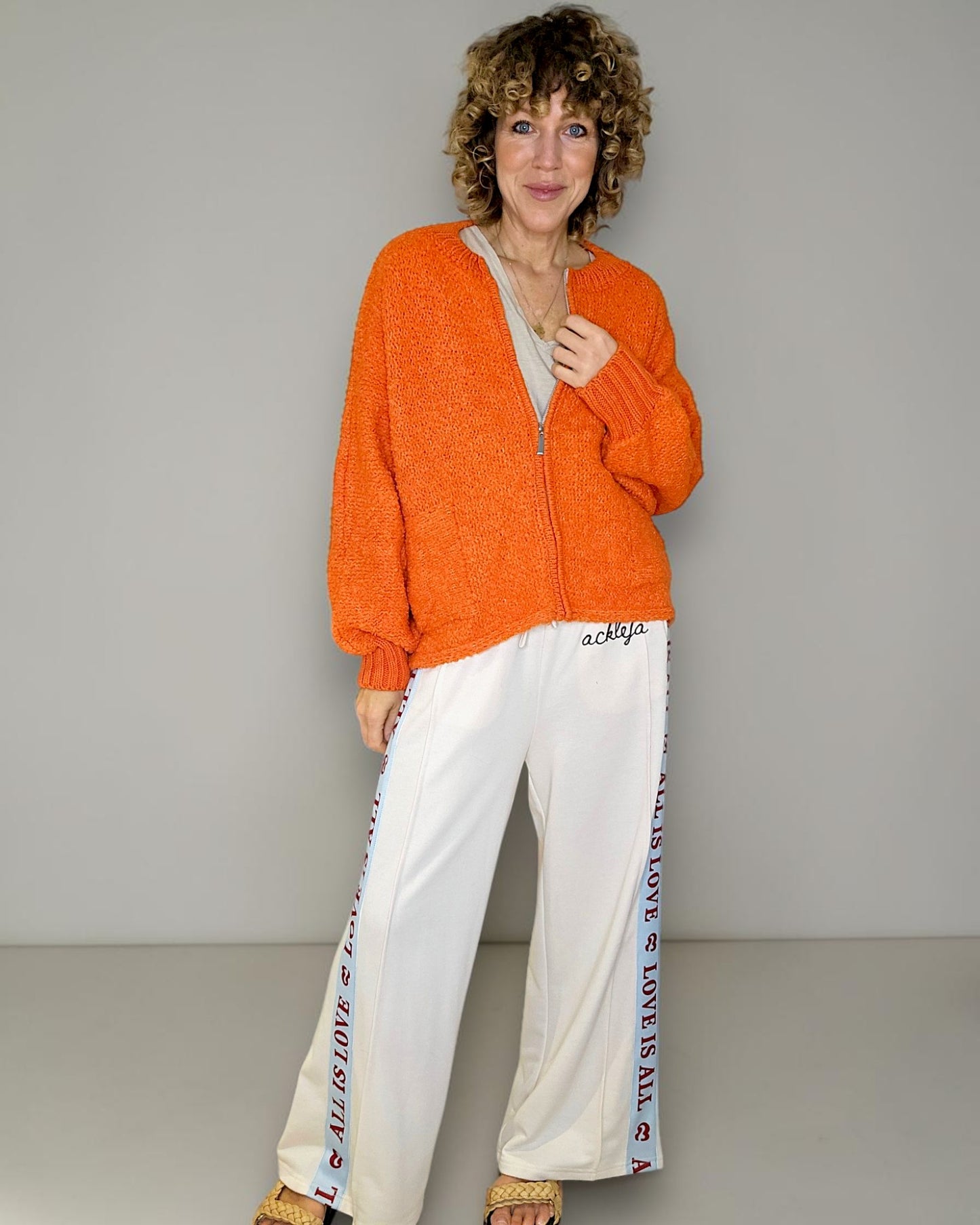 Mandarine Chenille Zip Jkt