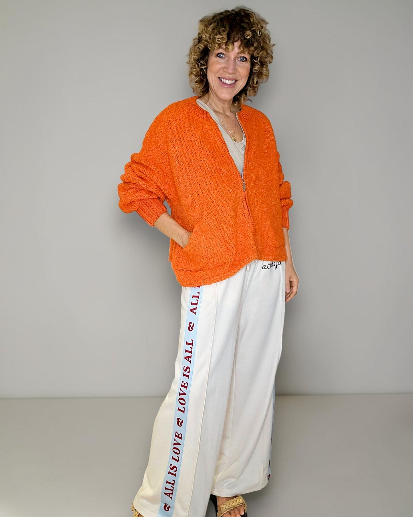 Mandarine Chenille Zip Jkt