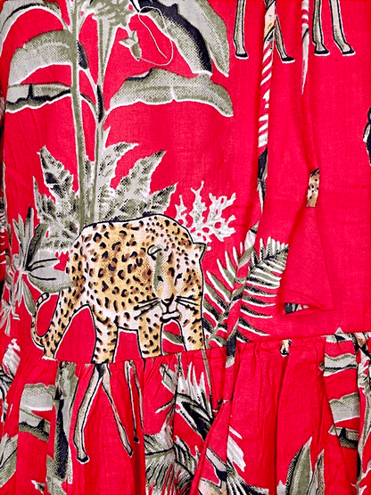 IDA IVY Pouf Sl Dress/Savann Red image 5