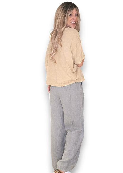 Light Grey Front Row Button Sailor Pant image 4