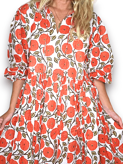 IDA IVY Pouf Sl Dress/Retro Dandelion image 6