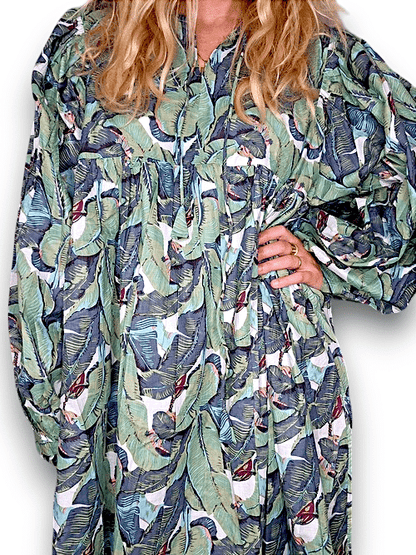 IDA IVY Avec Dress/Green Monstera image 2