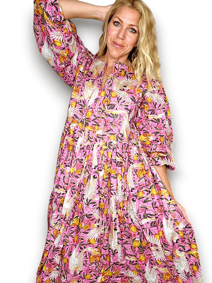 IDA IVY Pouf Sl Dress/Pnk Cockatoo image 0