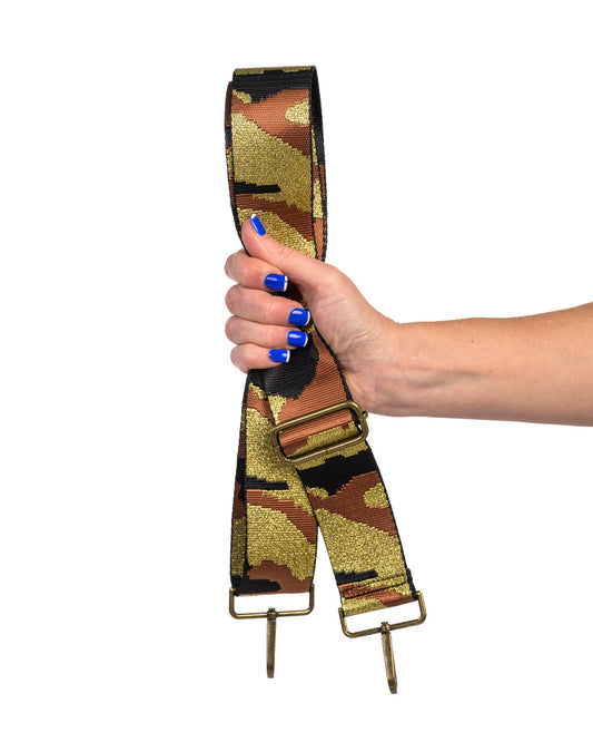 Metallic Camo | Light Bronze, Gold & Black | Bagstrap