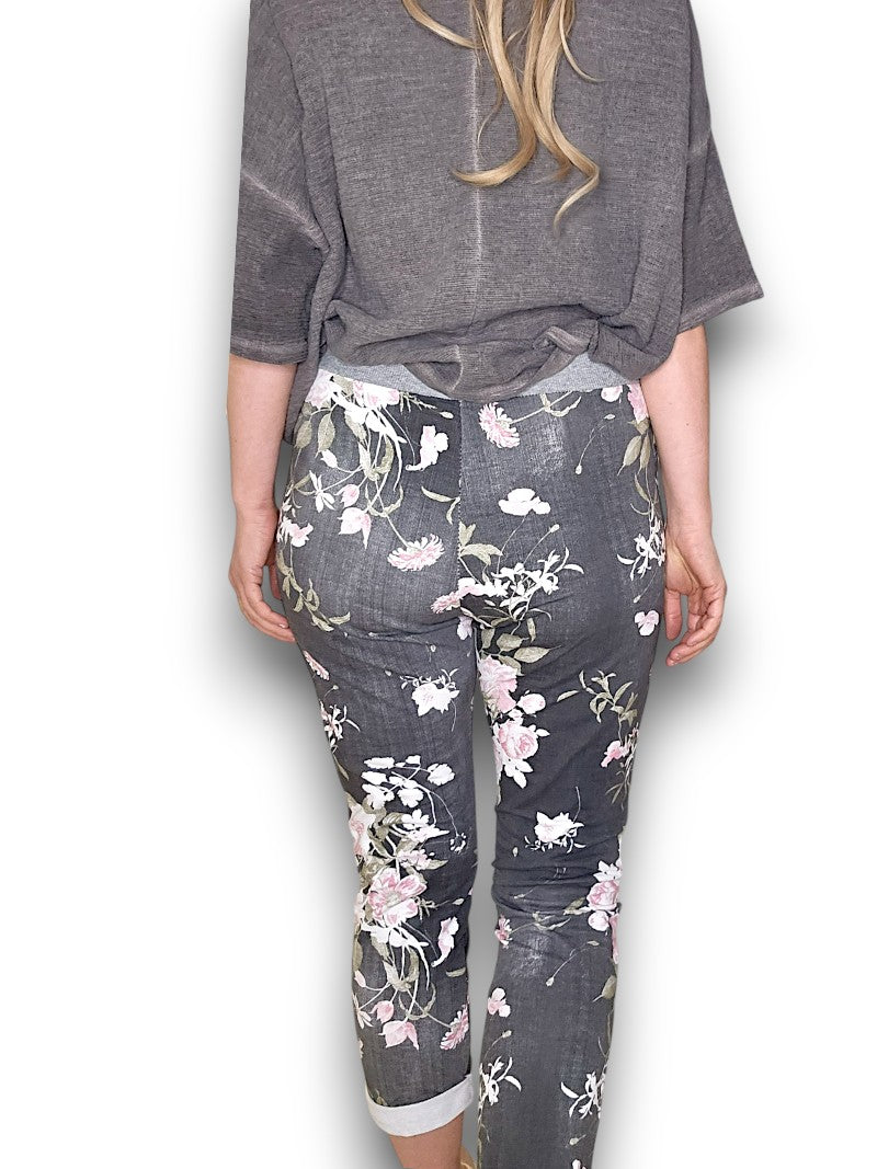 Black Denim Potpourri Cornelia Joggers