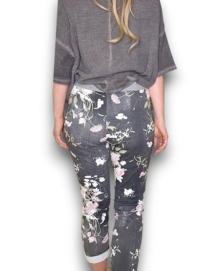 Black Denim Potpourri Cornelia Joggers