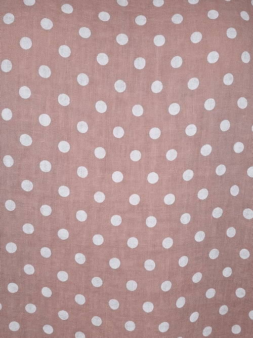 Baby Pink Polka Dot Button Sleeve Hem Dress