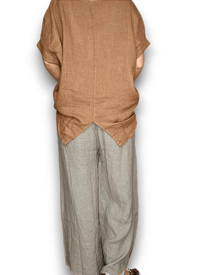 Mocha Along sides button Sailor Pant