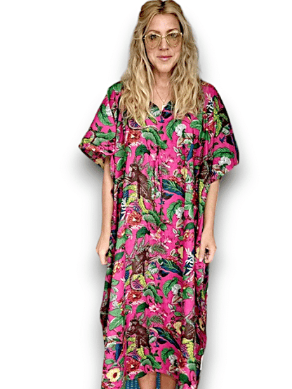 IDA IVY Resortwear-Kaftan-Macau/Hot Pink