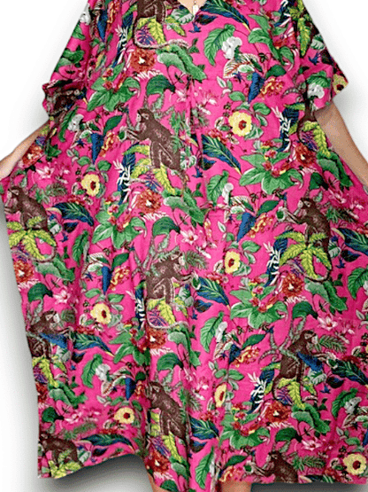 IDA IVY Resortwear-Kaftan-Macau/Hot Pink