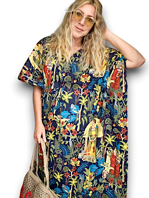 IDA IVY Resortwear-Kaftan-Frida/Black