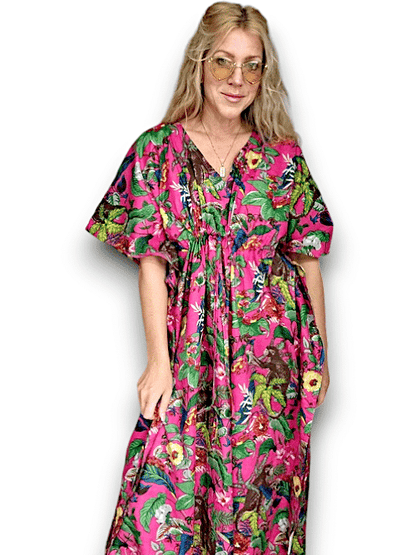 IDA IVY Resortwear-Kaftan-Macau/Hot Pink