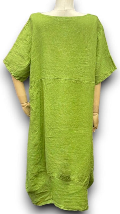 Ivy Green Plain Mid Sleeve Maxi Dress