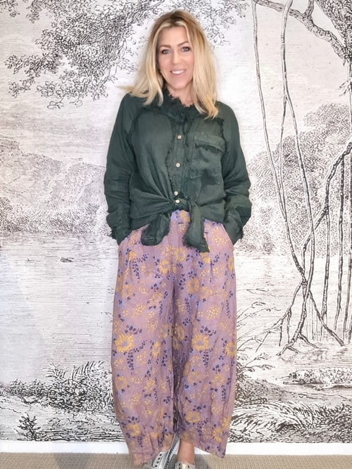 Plum Retro Windmill Pants