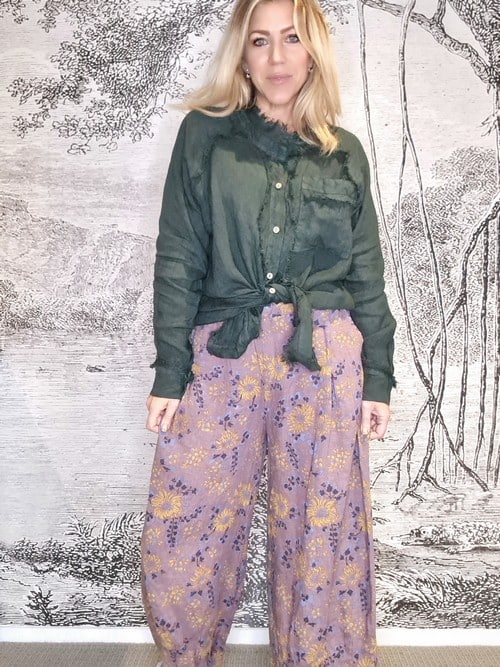 Plum Retro Windmill Pants