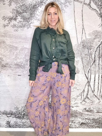 Plum Retro Windmill Pants