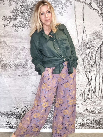 Plum Retro Windmill Pants