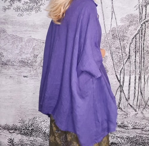 Purple Mill Collar Tunic