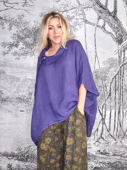 Purple Mill Collar Tunic