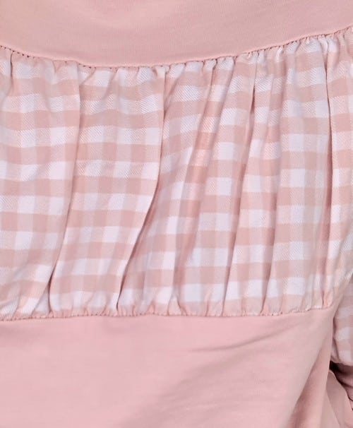 Mrs Digby Baby Pink Gingham Sweater