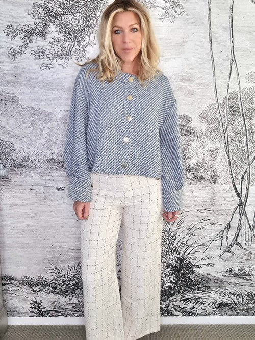 Mrs Digby Ivory Chess Chelsea Pants