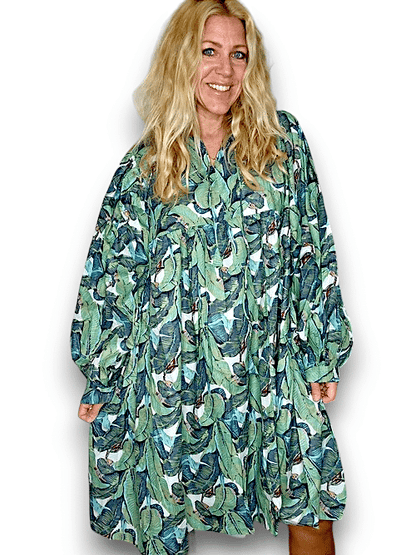 IDA IVY Avec Dress/Green Monstera image 4