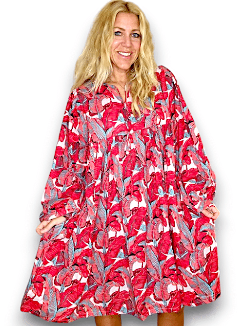 IDA IVY Avec Dress/Red Monstera image 1