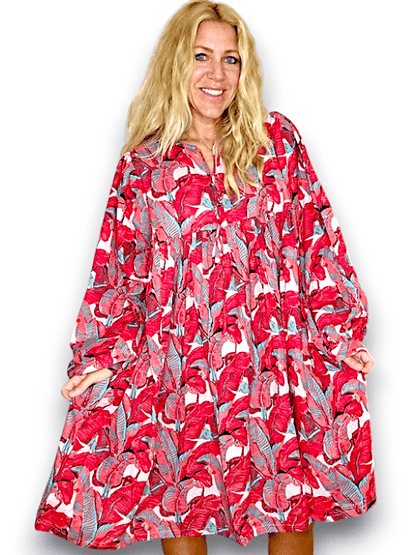 IDA IVY Avec Dress/Red Monstera image 1