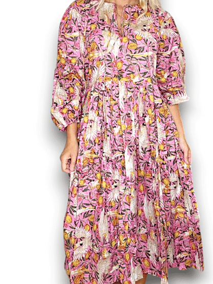 IDA IVY Pouf Sl Dress/Pnk Cockatoo image 6