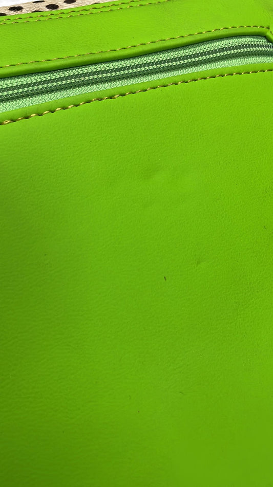 Freeda Boutique | Bright Green & Mini Dot | Leather Bag & Strap
