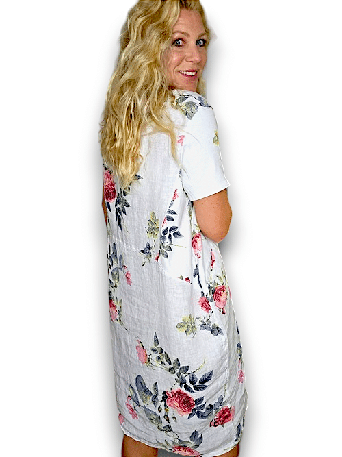 White Thorn Rose Jungle Dress