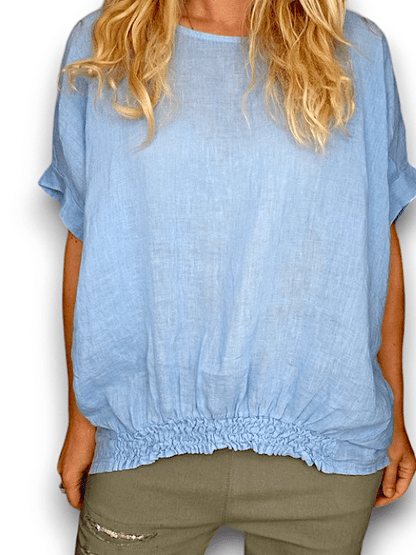 Sky Blue Plain River Tee