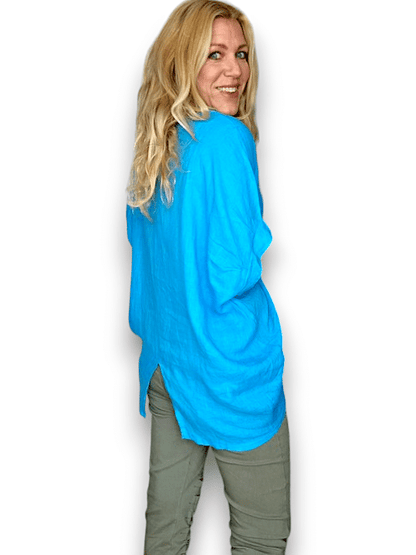 Dark Turquoise Plain River Tee