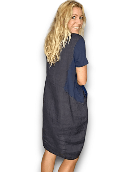 Navy Plain Jungle Dress