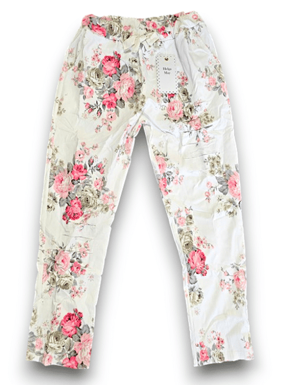 White High Tea Ripped Pants