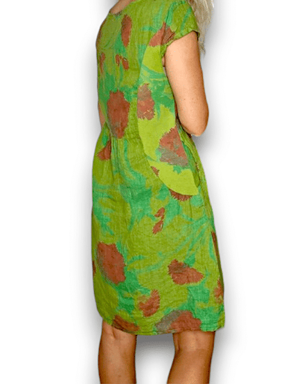 Avocado Thristle in Red Kennedy Dress