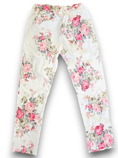 White High Tea Ripped Pants