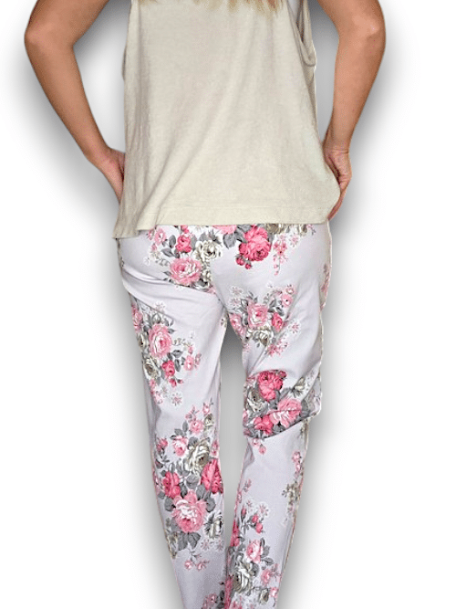 Lightest Lavender High Tea Ripped Pants