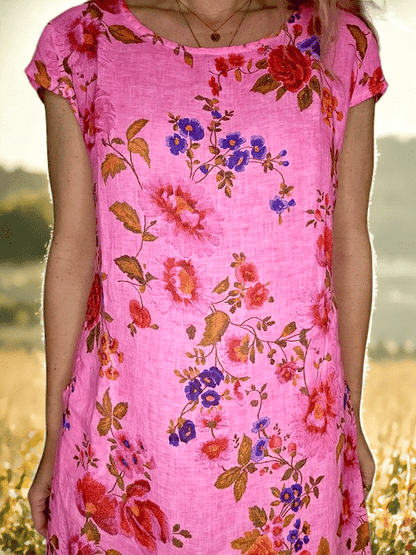 Neon Pink Bloom Bundle Kennedy Dress