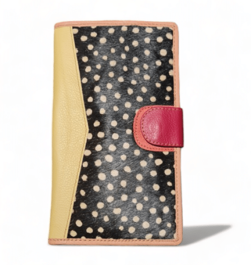 Hey Herbee Nomad Large Wallet*Drk Yellow/Wht/Blk Dot