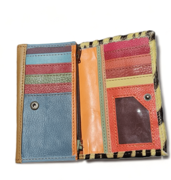 Hey Herbee Double Hug Strap Wallet-AE1605-Yellow Zebra