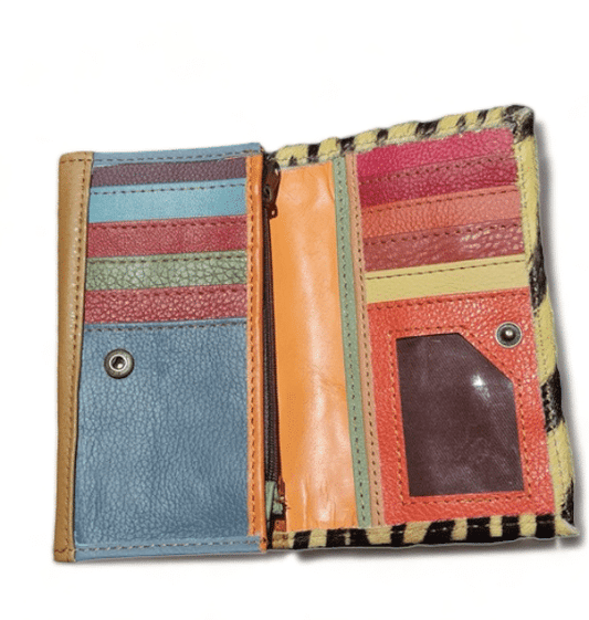 Hey Herbee Double Hug Strap Wallet-AE1605-Yellow Zebra