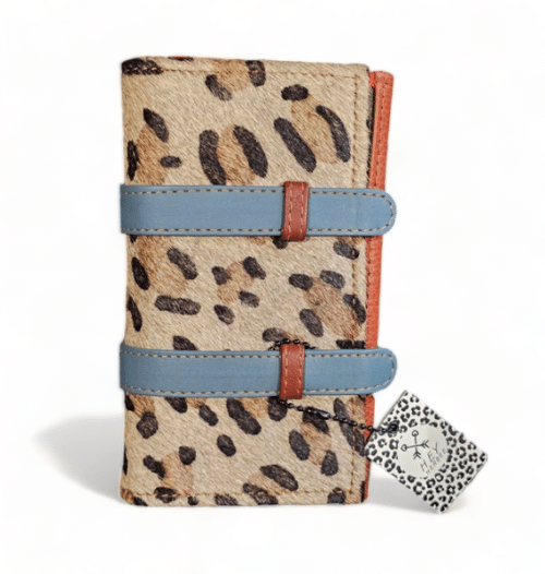 Hey Herbee Double Hug Strap Wallet-AE1605-Drk Tan-Leop-Mix