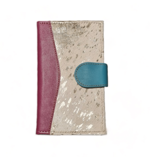 Hey Herbee Ruby Leather Wallet-AE1649-Wine/Wht-Gold Print