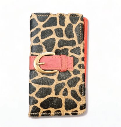 Hey Herbee Big Buckle Wallet-AE1601-Brown/Tan Blk Pebble Print