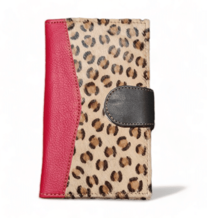 Hey Herbee Ruby Leather Wallet-AE1649-Red-Light Beige-Small Print