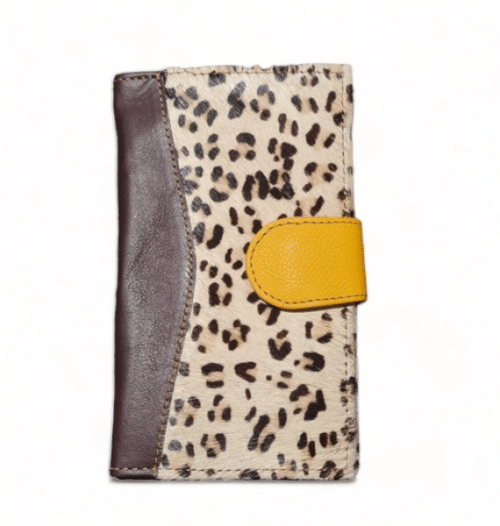 Hey Herbee Ruby Leather Wallet-AE1649 Brwn-light print