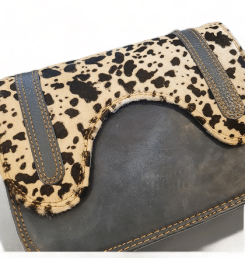 Hey Herbee Archer Leather Bag-AE2172-Navy Blk/Wht Mini Cow