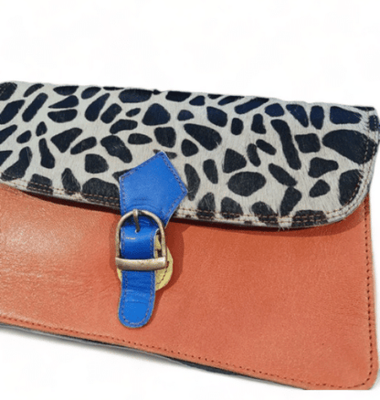 Hey Herbee Pinocchio Leather Bag-AE1967-Orange/Blk Pebble