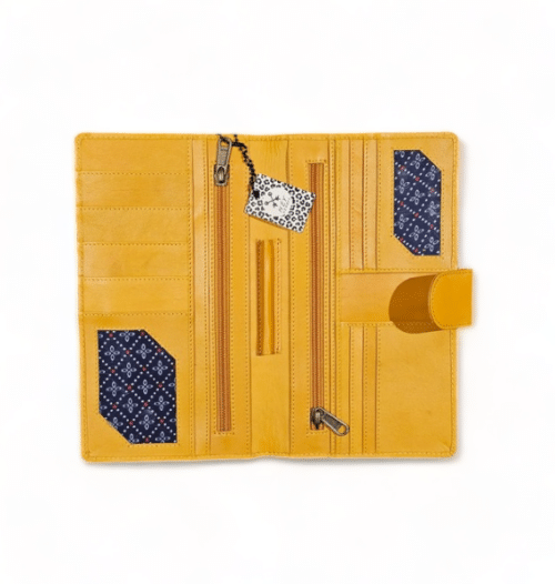 Hey Herbee Nomad Large Wallet Bright Mustard/Dots